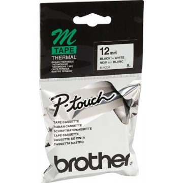 Brother MK231 Nero su bianco M nastro per etichettatrice