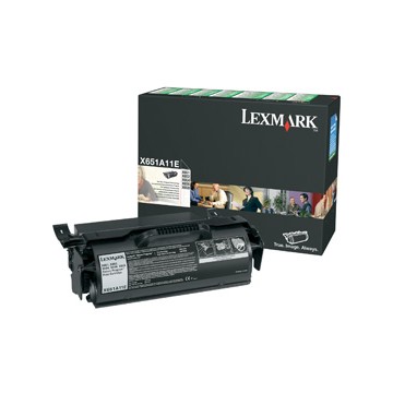 Lexmark X651A11E Cartuccia 7000pagine Nero cartuccia toner e laser