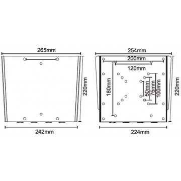 Newstar FPMA-W110 40" Argento supporto da parete per tv a schermo piatto