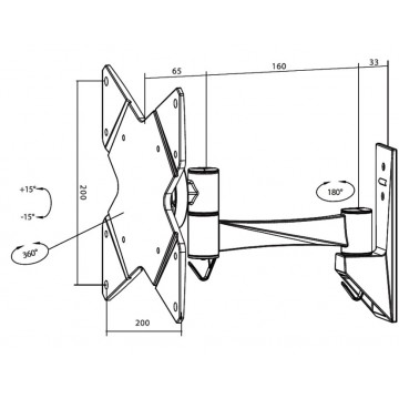 Neomounts by Newstar Supporto a parete per monitor/TV