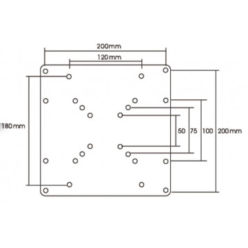 Newstar FPMA-VESA200 kit di fissaggio