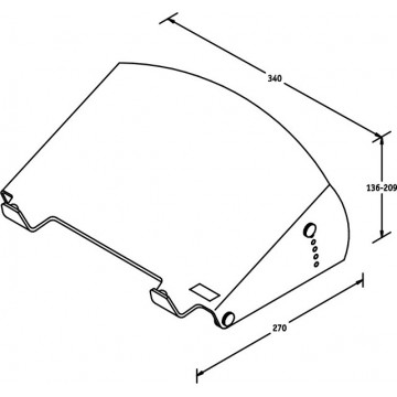 Newstar NSNOTEBOOK300 22" Trasparente supporto per notebook