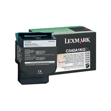 Lexmark C54x, X54x Black Return Programme Toner Cartridge (1K) Nero