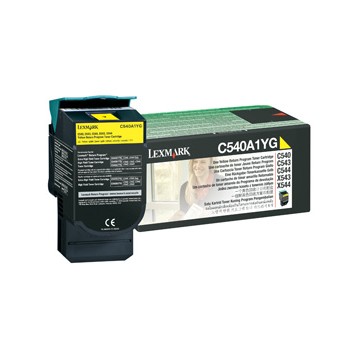 Lexmark C540A1YG 1000pagine Giallo cartuccia toner e laser