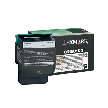 Lexmark C546U1KG Cartuccia 8000pagine Nero cartuccia toner e laser
