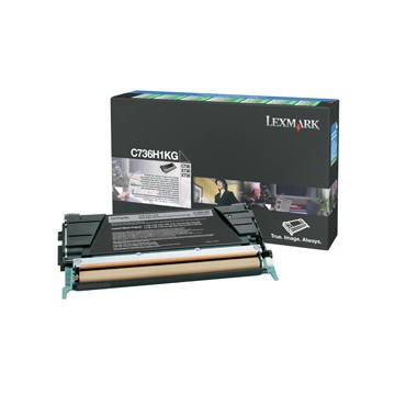 Lexmark C736H1KG Cartuccia 12000pagine Nero cartuccia toner e laser