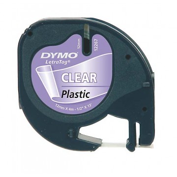 DYMO 12mm LetraTag Plastic Tape