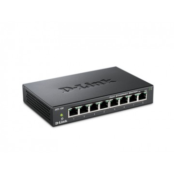 D-Link DES-108 No gestito Fast Ethernet (10/100) Nero switch di rete