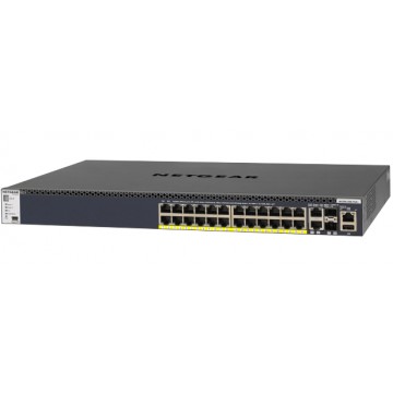 Netgear M4300-28G-PoE+ Gestito L3 Gigabit Ethernet (10/100/1000) Supporto Power over Ethernet (PoE) 1U Nero