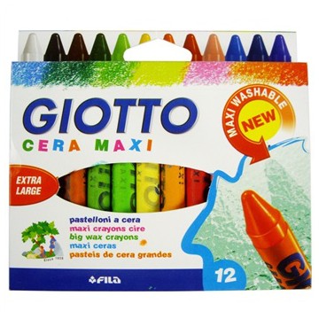 CF12PASTELLI GIOTTO CERA MAXI