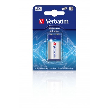 Verbatim Batterie alcaline da 9 V