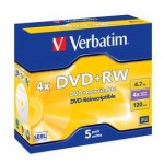 43229 KIT 5 DVD+RW 4.7GB/120\' 4X VE