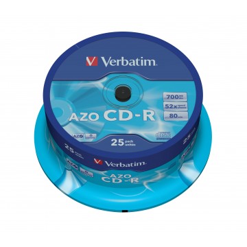Verbatim CD-R AZO Crystal 700 MB 25 pezzo(i)