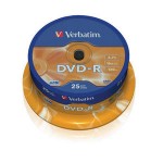 SPINDLE 25 DVD-R 4.7GB 16X CF.25  S