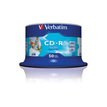 Verbatim CD-R AZO Wide Inkjet Printable no ID 700 MB 50 pezzo(i)