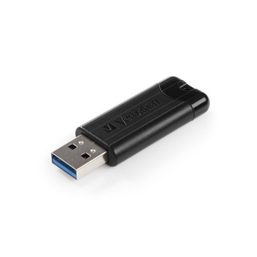 Verbatim PinStripe unità flash USB 64 GB USB tipo A 3.2 Gen 1 (3.1 Gen 1) Nero