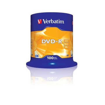 Verbatim DVD-R Matt Silver 4,7 GB 100 pezzo(i)