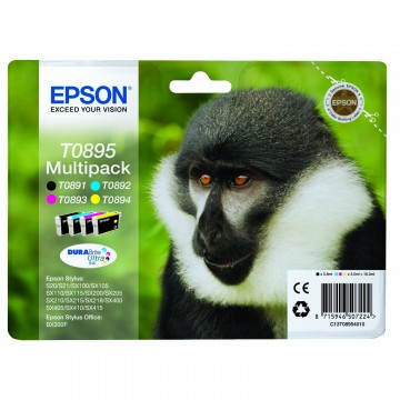 Epson Monkey Multipack 4 colori Nero,Ciano,Magenta e Giallo