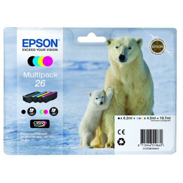 Epson Polar bear Multipack 26 (4 colori: NCMG)