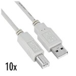 10X CAVO USB 2.0 1.8MT M/M A/B