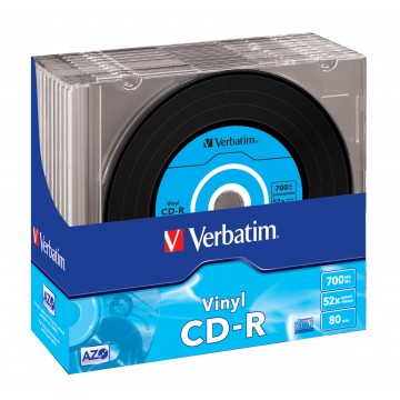 Verbatim CD-R AZO Data Vinyl 700 MB 10 pezzo(i)
