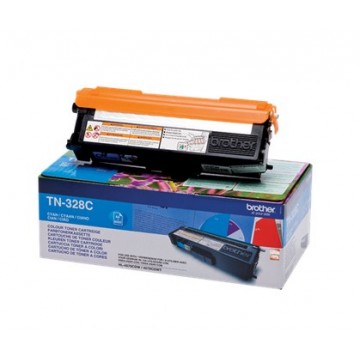 Brother TN-328C Toner 6000pagine Ciano cartuccia toner e laser