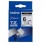 Brother Black on White Gloss Laminated Tape, 6mm TZ