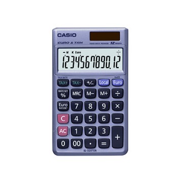 Casio SL-320TER Tasca Financial calculator Grigio calcolatrice