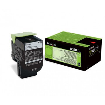 Lexmark 802K Cartuccia 1000pagine Nero