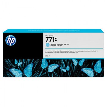 HP 771C 775-ml Light Cyan Designjet Ink Cartridge