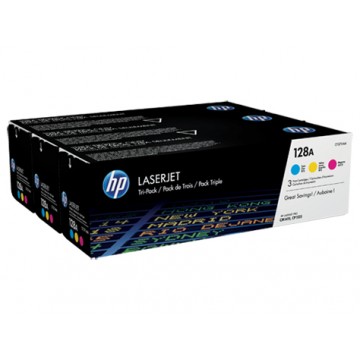 HP 128A CYM Cartuccia 1300pagine Ciano, Giallo