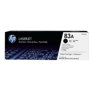 HP 83A 2-pack Black Original LaserJet Toner Cartridges Cartuccia 1500pagine Nero