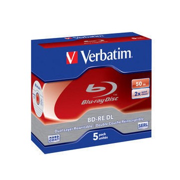 Verbatim BD-RE DL 50GB 2 x 5 Pack Jewel Case 5 pezzo(i)