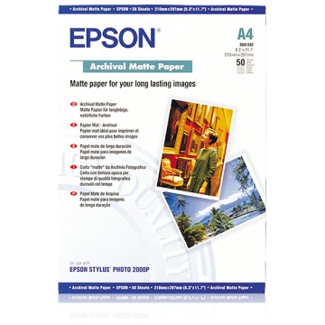 Epson Archival Matte Paper - A4 - 50 Fogli Epson Archival Matte Paper - A4 - 50 Fogli