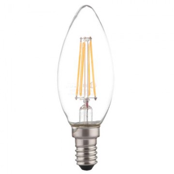 LED CANDLE E14 3 7 WATT  2700 GLASS