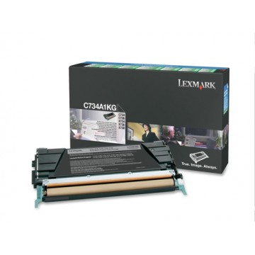 Lexmark C734A1KG Cartuccia 8000pagine Nero cartuccia toner e laser