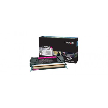 Lexmark X746A1MG Toner 7000pagine Magenta cartuccia toner e laser Lexmark X746A1MG Toner 7000pagine Magenta cartuccia toner e laser