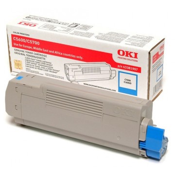 OKI 43381907 Cartuccia 2000pagine Ciano cartuccia toner e laser