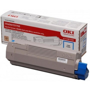 OKI 43872307 Toner 2000pagine Ciano cartuccia toner e laser