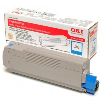 OKI 43324423 Cartuccia 5000pagine Ciano cartuccia toner e laser