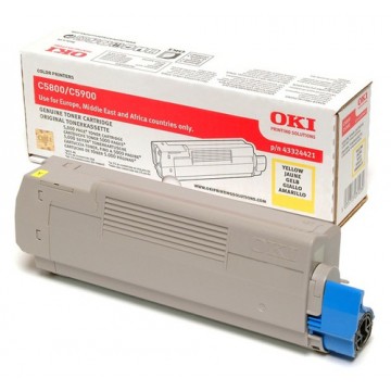 OKI 43324421 Cartuccia 5000pagine Giallo cartuccia toner e laser