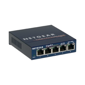 Netgear GS105 No gestito Gigabit Ethernet (10/100/1000) Blu
