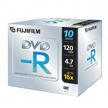 Fujifilm DVD-R 4,7Gb jewelcase 16x 10-pack