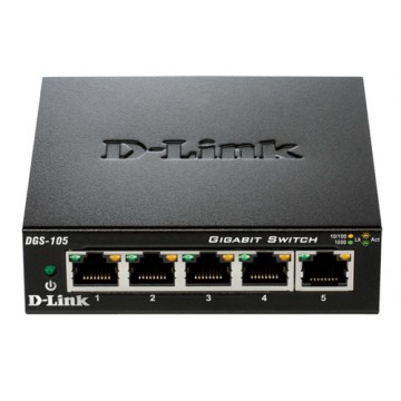D-Link DGS-105 No gestito Nero switch di rete