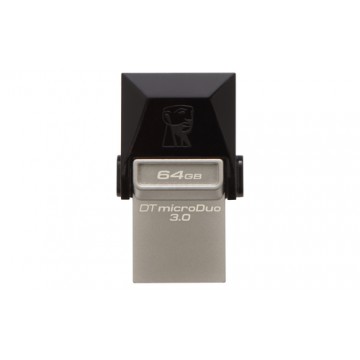 Kingston Technology DataTraveler 64GB microDuo 3.0 64GB USB 3.0 (3.1 Gen 1) Type-A Nero unità flash USB
