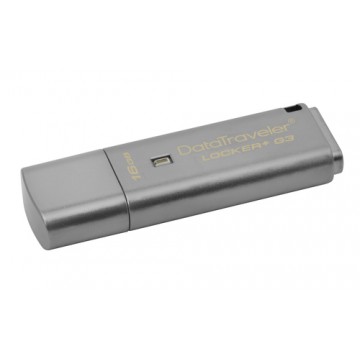 Kingston Technology DataTraveler Locker+ G3 16GB 16GB USB 3.0 (3.1 Gen 1) Type-A Argento unità flash USB
