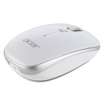 Acer NP.MCE1A.007 RF Wireless Ottico 1000DPI Argento, Bianco Ambidestro mouse