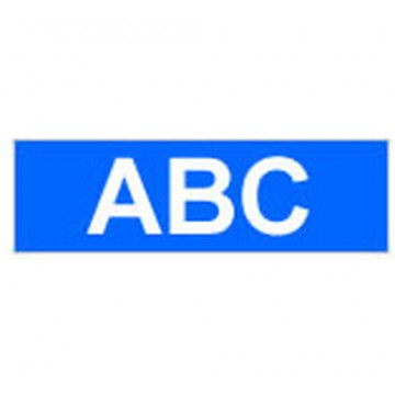 Brother Gloss Laminated Labelling Tape - 24mm, White/Blue TZ