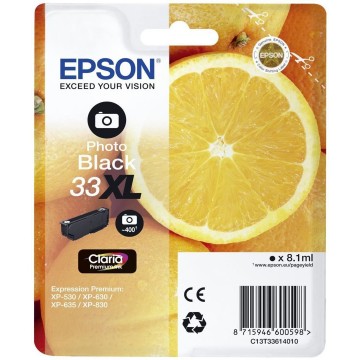 Epson Oranges Cartuccia Nero foto T33XL Claria Premium