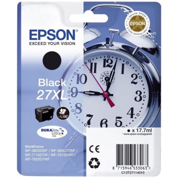 Epson Alarm clock Cartuccia Sveglia Nero Inchiostri DURABrite Ultra 27XL